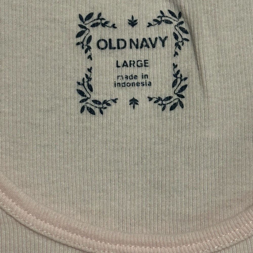 Old Navy Light Pink Ribbed Tank Top - Picture 3 of 4